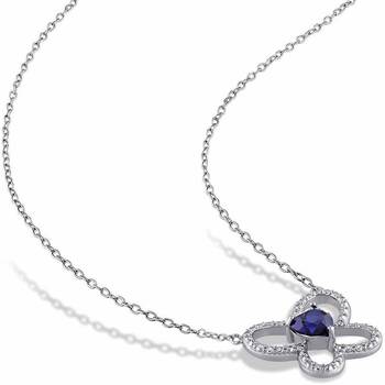 Silver Diamond Pendants 3
