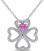 Silver Diamond Pendants