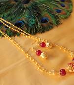 Gorgeous Handmade Designer Pink Necklace Set