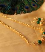 Gorgeous Handmade Designer Green Necklace Set