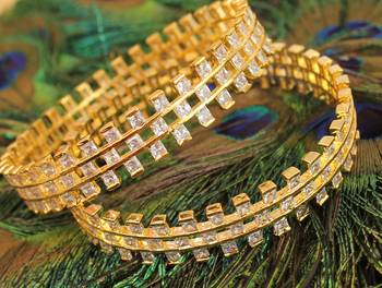 Awesome Antique White Party Wear Bangles 2