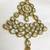 Gold american diamonds maang-tikka