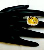 Gold american diamonds rings