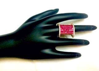 Gold american diamonds rings 1