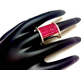 Gold american diamonds rings 2