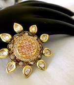 Gold kundan rings