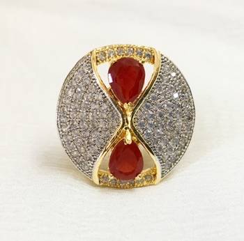 Gold american diamonds rings 3
