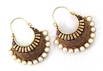 Antique Gold Plated Purple Stone Bali 1