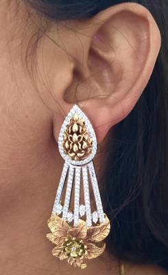 Gorgeous copper finish earrings 2