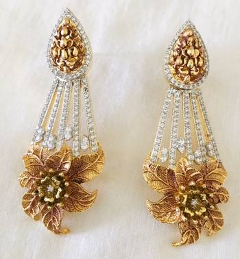 Gorgeous copper finish earrings 3