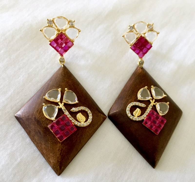 Wooden earrings