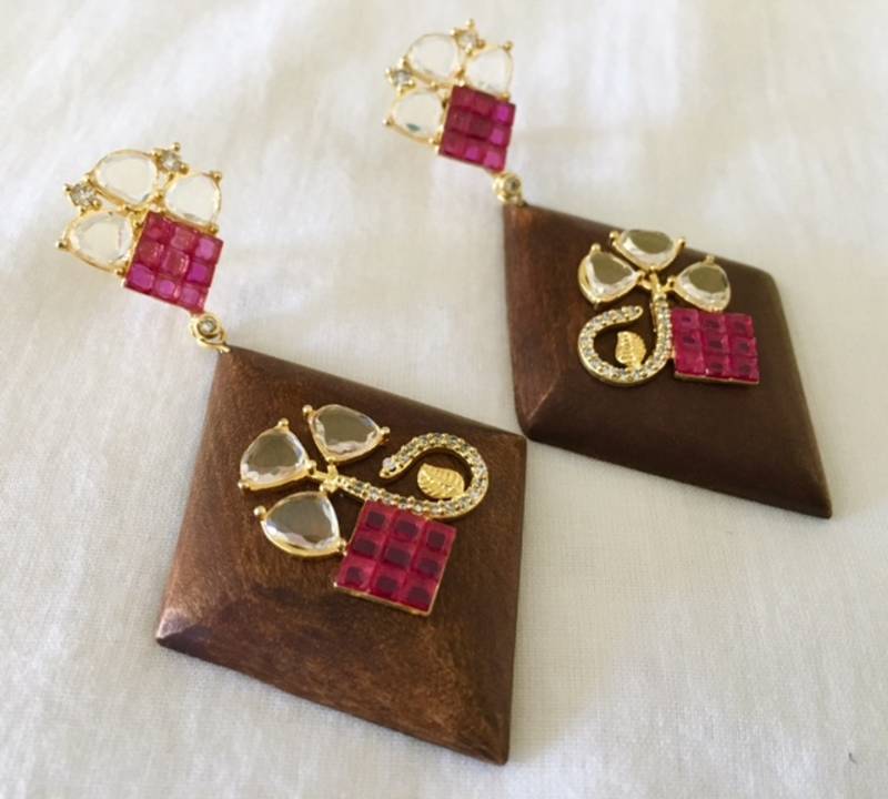 Wooden earrings