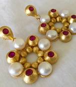 Pearl and Ruby danglers