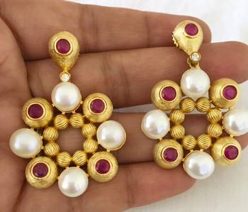 Pearl and Ruby danglers 2