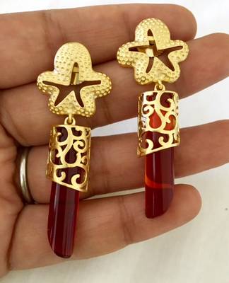 Lovely red danglers 3