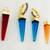 Changeable stone earrings