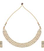 White polki necklace-sets