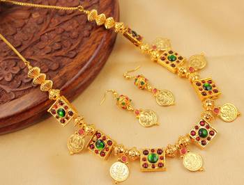 Lovely Handmade Temple Necklace Set Dj04432 1