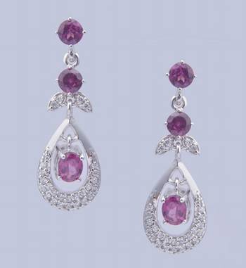 Sterling Silver Earrings With Gemstone 1