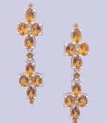 Silver Stone Jhumkas