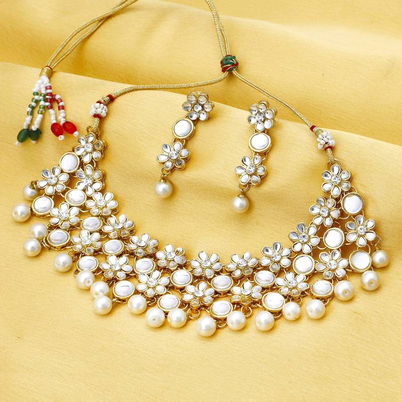 Gold Plated Designer Necklace Set for Womens