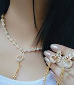 white american diamond necklaces set