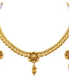 Jfl - traditional one gram gold plated necklace sets
