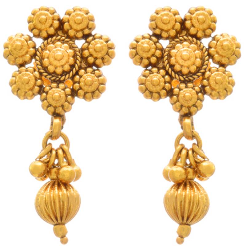 JFL - Traditional Ethnic One Gram Gold Plated Delicate Designer Necklace Set 