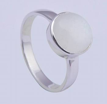 925 Sterling Silver Ring With White Moonstone Gemstone 1