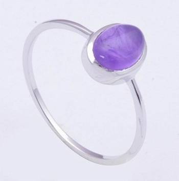 Amethyst Gemstone Ring In 925 Sterling Silver For February Birth Month 1