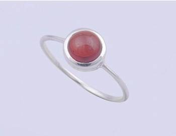 Silver Garnet Rings 1