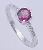 Rhodolite Garnet Gemstone Ring In Sterling Silver