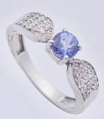 Silver Tanzanite Rings