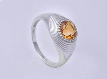Silver Citrine Rings 1