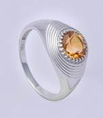 Silver Citrine Rings