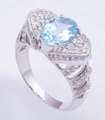 Silver Topaz   Rings
