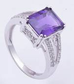 Silver Amethyst   Rings