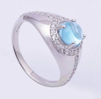Topaz Gemstone Ring In Sterling Silver 1