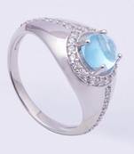 Topaz Gemstone Ring In Sterling Silver