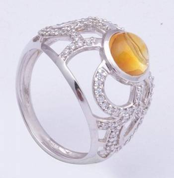 Silver Citrine Rings 1