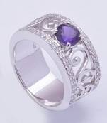 Silver Amethyst   Rings