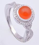 Silver Carnelian Rings