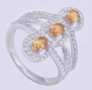 Silver Citrine Rings 1