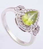 Silver Peridot   Rings