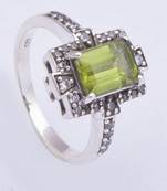 Silver Peridot   Rings