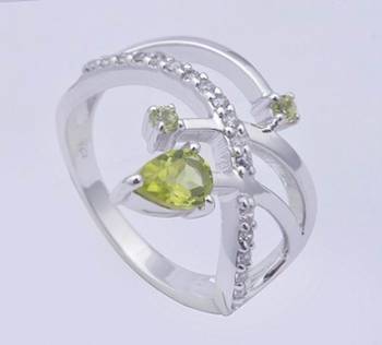 Silver Peridot   Rings 1