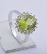 Sterling Silver Peridot Ring