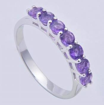 Silver Garnet Rings 1