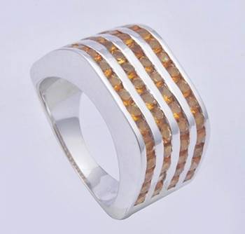 Silver Citrine Rings 1