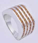 Silver Citrine Rings